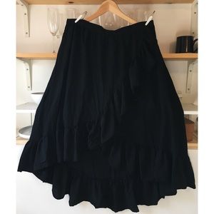 Asymmetrical Midi Skirt